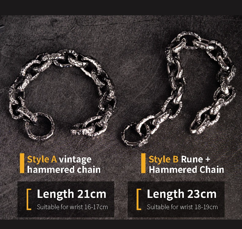 Baroque Cross Clasp - Heavy Biker Cuban Bracelet - Slice 6